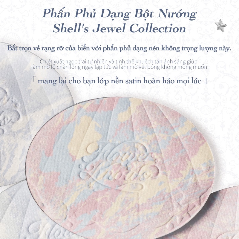 [Live] Flower Knows Shell 's Jewel Collection Bộ đồ trang sức 9g