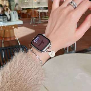 Dây đeo dây thun dệt đơn hoạt hình dễ thương cho Apple Watch Ultra 46 / 44 / 40 / 49 / 45 / 41 / 42 / 38 / 45mm iwatch Series Ultra / 10 / 9 / 8 / 7 / 6 / 5 / 4 / 3 / 2 / 1 / SE