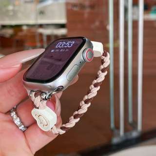 Dây đeo dây thun dệt đơn hoạt hình dễ thương cho Apple Watch Ultra 46 / 44 / 40 / 49 / 45 / 41 / 42 / 38 / 45mm iwatch Series Ultra / 10 / 9 / 8 / 7 / 6 / 5 / 4 / 3 / 2 / 1 / SE
