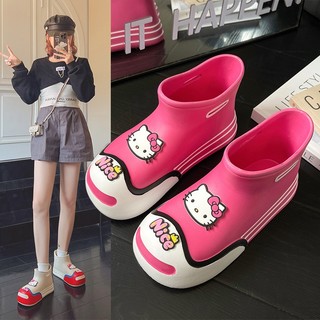 Ủng đi mưa EVA Đế dày Mẫu hoạt hình dễ thương Phong cách Hàn Quốc Thời trang nữ Mẫu mới năm 2025
