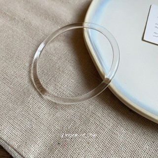 DREJEW Vòng tay tròn nhòe Acrylic thích hợp thời trang vòng tay đa năng đơn giản trang sức tay cao cấp