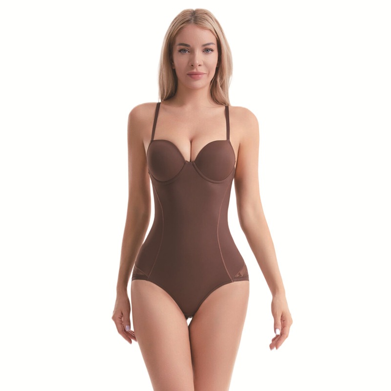 Phụ Nữ Của Cơ Thể Điêu Khắc Shapewear Bodysuit Bụng Hỗ Trợ Ngực Hình Dạng Cơ Thể Shaper Miễn Phí Áo Ngực Với Thép Vòng Hip Nâng Bodysuit