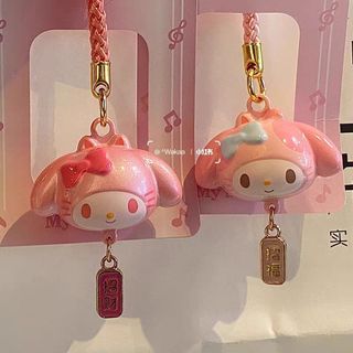 ZW [Chính hãng] Chuông âm thanh nước Sanrio Yushou Series Hộp bí ẩn Hợp thời trang Chơi hình Búp bê văn phòng Móc khóa