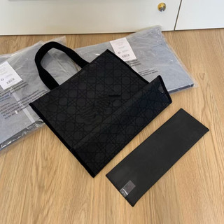 Túi kiểm tra mây đen cổ điển Gạc ren Tote Kích thước: 41 * 38 * 15cm