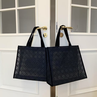 Túi kiểm tra mây đen cổ điển Gạc ren Tote Kích thước: 41 * 38 * 15cm