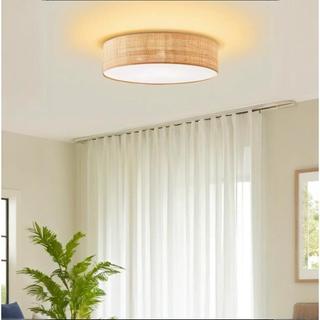 AIMI Vintage Tre Đèn Mây Đèn Chùm Quốc Gia Trang Trại Phong Cách Đèn Dệt Tay Trang Trí Nhà Đèn LED Phòng Ăn Phòng Khách
