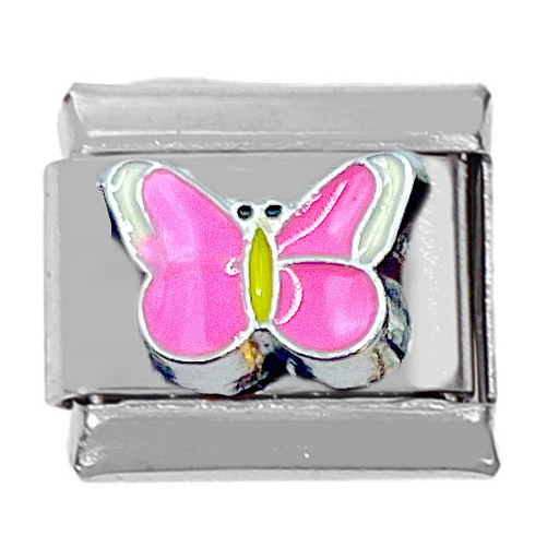 Thép không gỉ 304 DIY Charm Vòng tay Swan Butterfly Little Bee Module italy charms Thép không gỉ đàn hồi