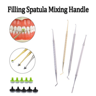 Bộ dụng cụ đúc bằng nhựa nha khoa Công cụ đúc ánh sáng Chất làm đầy rèn Thủ rãi và miếng đệm bọt Bộ dụng cụ làm trắng răng