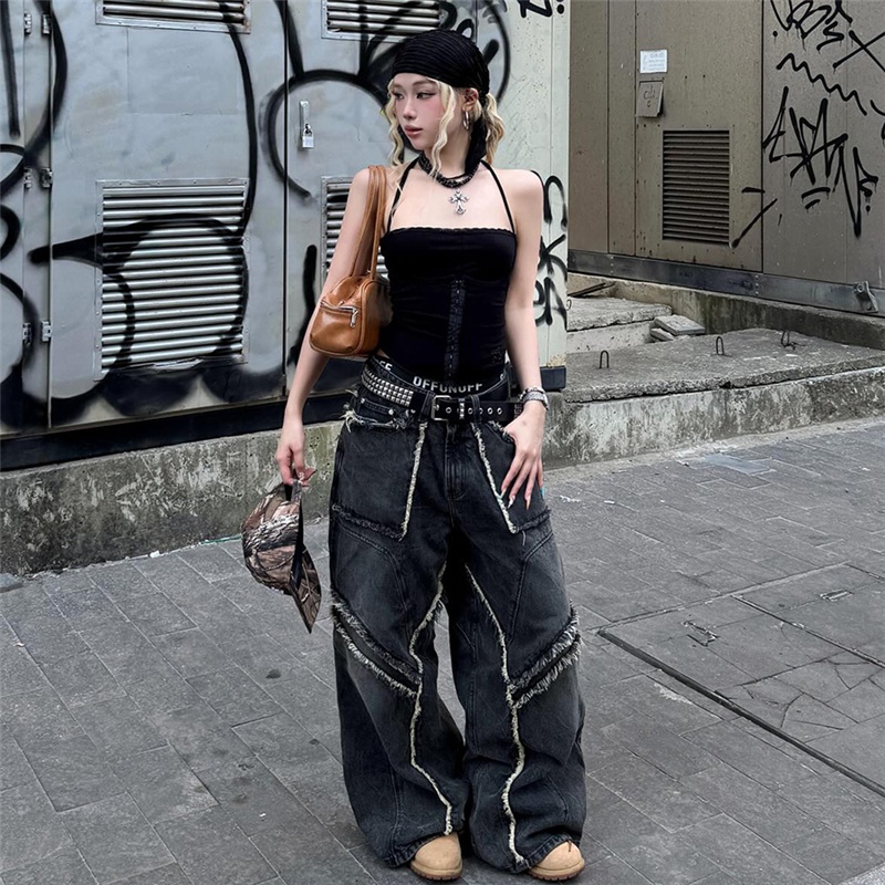 Klalien Áo Vest Gợi Cảm Dây Lưng Không Tay Bọc Ngực Rỗng Ra Chắp Vá Corset Skinny Mùa Hè Thường Ngày Nóng Gà Thời Trang Phụ Nữ Mới