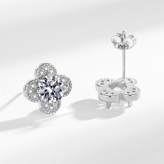 Bông tai Thiết kế hoa Cubic Zirconia Bông tai trang sức tối giản cho nữ Cô gái