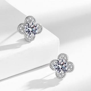 Bông tai Thiết kế hoa Cubic Zirconia Bông tai trang sức tối giản cho nữ Cô gái