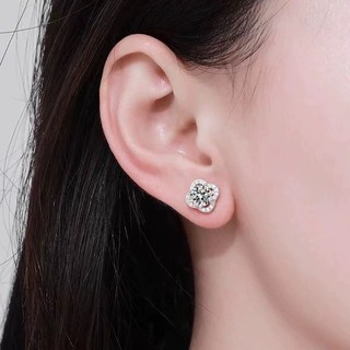 Bông tai Thiết kế hoa Cubic Zirconia Bông tai trang sức tối giản cho nữ Cô gái