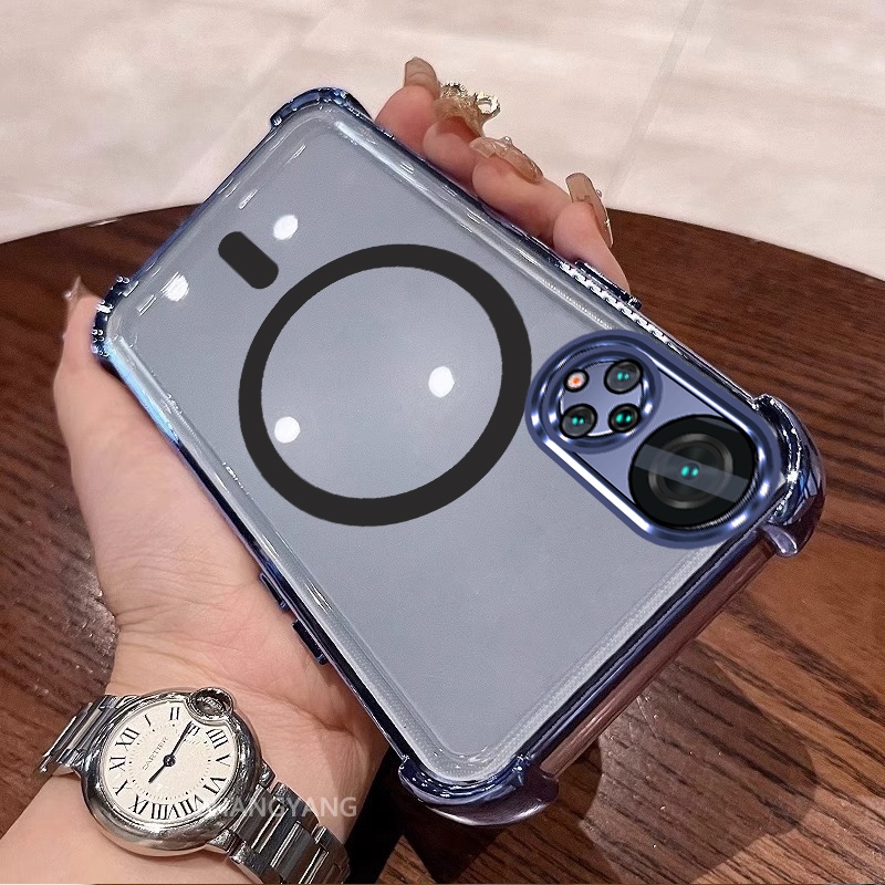 Ốp Lưng Cho Huawei Nova 9 Nova 9 SE Vỏ Điện Thoại Silicon Chống Sốc Mạ Điện Với Thiết Kế Vòng Hút Từ Tính Đơn Giản Ốp Lưng Mềm TPU Thẩm Mỹ