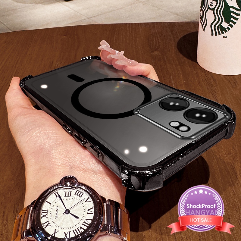 Ốp Lưng Dành Cho infinix smart 9 hot 50i Vỏ Điện Thoại Silicon Chống Sốc Mạ Điện Với Thiết Kế Vòng Hút Từ Tính Đơn Giản Ốp Mềm TPU Thẩm Mỹ