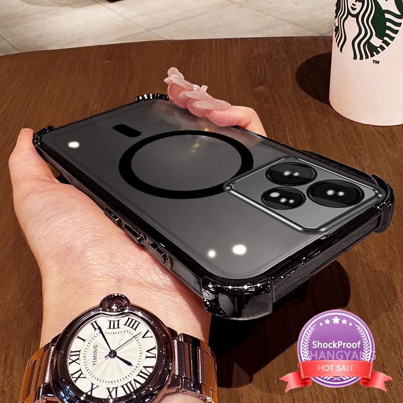 Ốp Lưng Cho Realme NEO 7 Vỏ Điện Thoại Silicon Chống Sốc Mạ Điện Với Thiết Kế Vòng Hút Từ Tính Đơn Giản Vỏ Mềm TPU Thẩm Mỹ