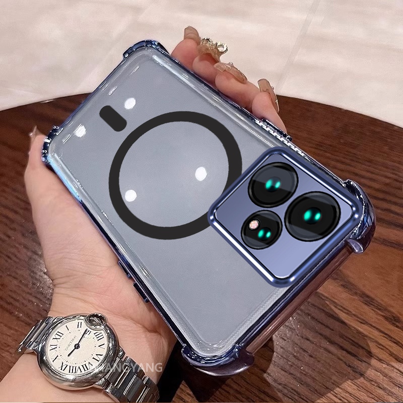 Ốp Lưng Cho Realme NEO 7 Vỏ Điện Thoại Silicon Chống Sốc Mạ Điện Với Thiết Kế Vòng Hút Từ Tính Đơn Giản Vỏ Mềm TPU Thẩm Mỹ