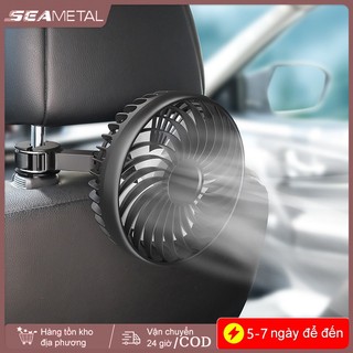 Quạt làm mát ô tô SEAMETAL Tựa đầu Quạt USB cho ghế sau ô tô Điều chỉnh miễn phí Quạt tự động gió mạnh 3 tốc độ