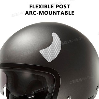 SEAMETAL Xe Máy Phản Quang Dán Xe Máy Mũ Bảo Hiểm Decal Mũi Tên Mắt Cánh Quỷ Sừng Chống Thấm Nước Cảnh Báo Ban Đêm Ký Dán