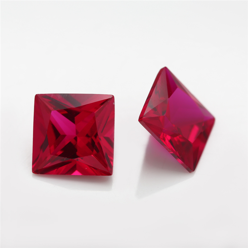 Đá corundum tổng hợp nhiều màu, kích thước từ 2x2 đến 10x10mm, phù hợp DIY trang sức