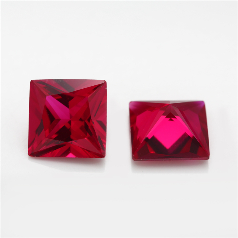 Đá corundum tổng hợp nhiều màu, kích thước từ 2x2 đến 10x10mm, phù hợp DIY trang sức