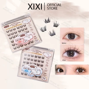 XIXI JONBOS Lông mi giả không keo Dễ dàng phục hồi Không cần loại bỏ Thân mỏng phân đoạn Thích hợp cho người mới biết Lông mi DIY NO.J128