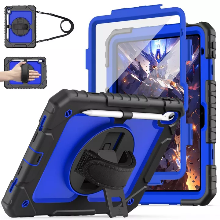 Ốp lưng NEOMIXX dành cho Apple iPad (A16) thế hệ 11/10/9/8/7/6/5 kích thước 11''/10.9''/10.2"/9.7", ốp iPad Mini 8.3" 7.9", iPad Air 13"/11"/10.9"/10.5", vỏ iPad Pro 12.9" kèm miếng dán màn hình, dây 