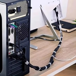 Bộ sắp xếp cáp 5M Quản lý cáp Dây cuộn băng Tai nghe Quản lý dây chuột Dây bảo vệ