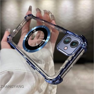 Ốp Lưng Dành Cho Samsung A06 Chống Sốc Mạ Điện Trong Suốt Độ Nét Cao Vỏ Điện Thoại Thẩm Mỹ Từ Hút Thiết Kế Silicon TPU Mềm