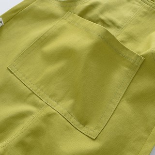MuyoNowo Bé Màu Trơn Cotton Quần yếm Có Thể Điều Chỉnh Dây Đeo Mở Đáy Quần Tập Đi Áo liền quần Quần
