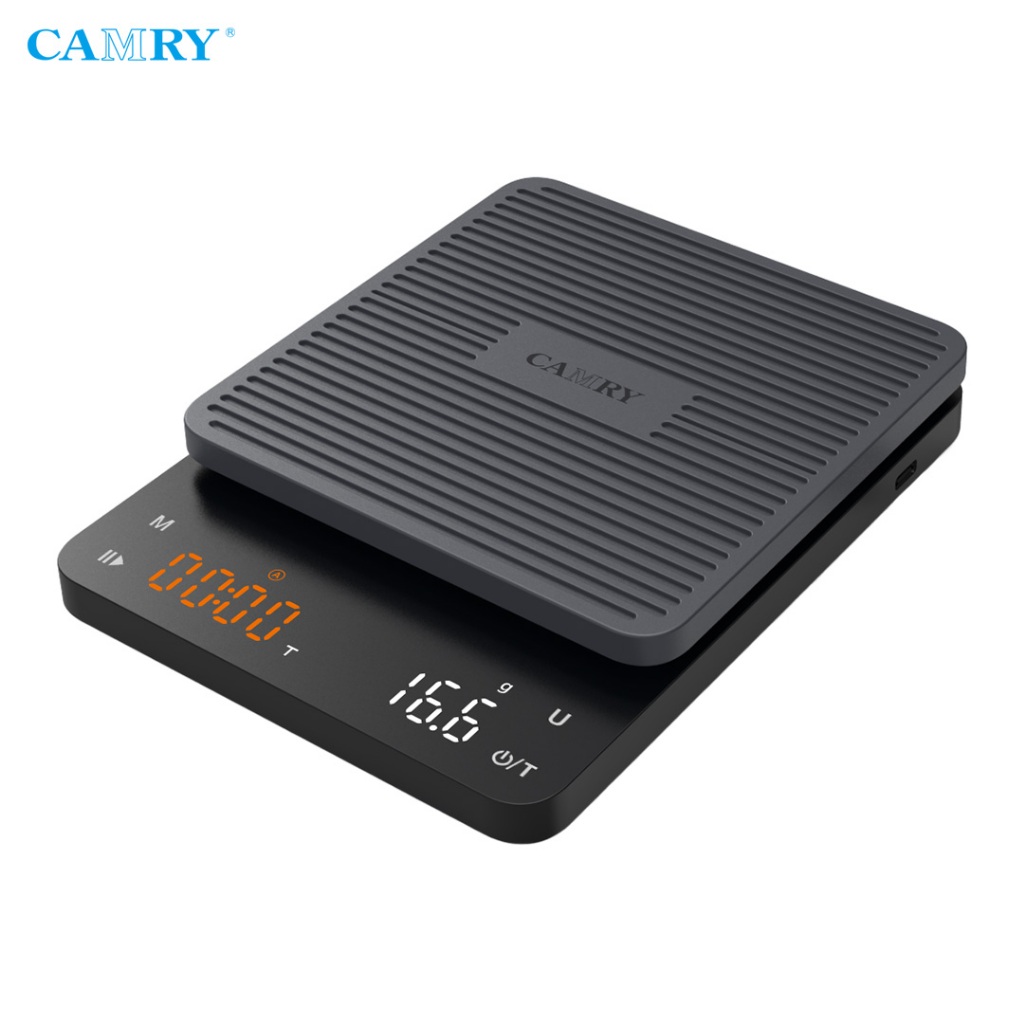 CAMRY Cân cà phê điện tử 3kg Độ chính xác cao Hai chế độ thời gian Phím cảm ứng Sạc 300mAh Type-C