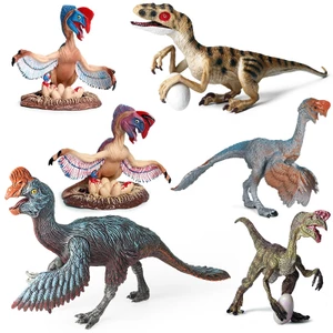 Mô phỏng mô hình động vật khủng long Đồ chơi trẻ em kỷ Jura rắn Oviraptor Oviraptor Tượng nhỏ bé trai