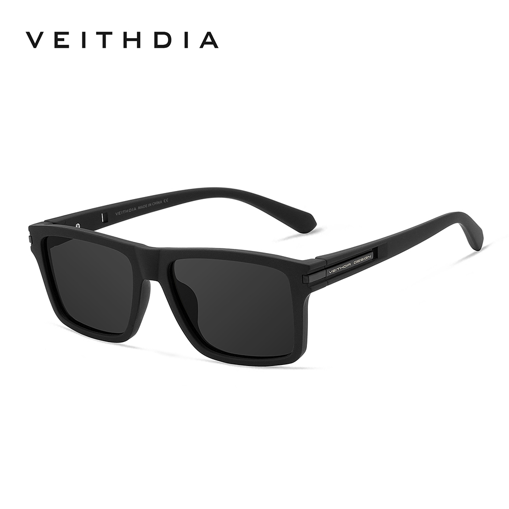 VEITHDIA Nam Thời Trang HD Phân Cực Vuông Kính Mát Chống Tia UV Quangchromic Ống Kính Lái Xe Kính Chống Nắng V7918