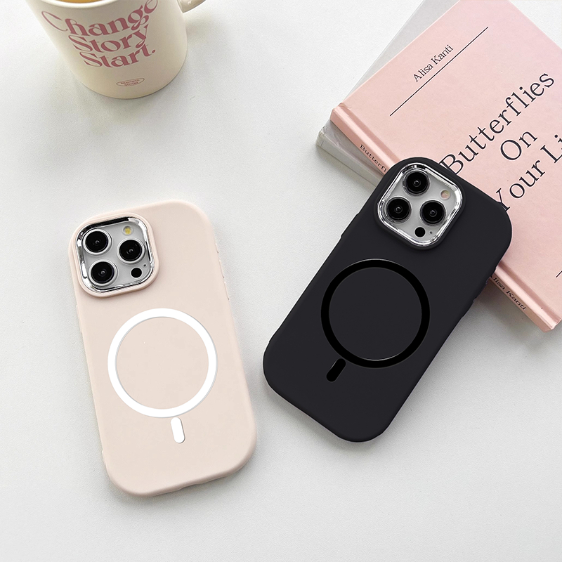 Ốp điện thoại từ tính không dây tản nhiệt tinh tế Samsung Galaxy S24 S23 S22 S21 S20 FE Plus Ultra Vỏ bảo vệ màu chống rơi