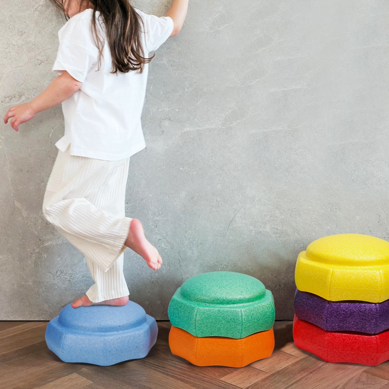 Gamchiano Stepping Stone Obstacle Course Tổng kỹ năng vận động Huấn luyện thăng bằng cho các hoạt động trong lớp Học Trẻ em Trẻ em Nhảy