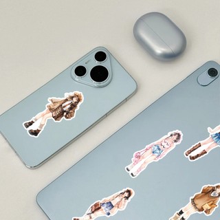 Bộ 50 Cô Gái Dễ Thương Hoạt Hình Dán Trang Phục Graffiti Miếng Dán Laptop Điện Thoại DIY Miếng Dán Đồ Chơi Trẻ Em