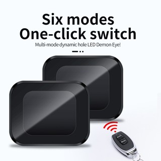 Gương chiếu hậu xe máy Điều khiển từ xa ngoài Đa chế độ Đèn LED mắt quỷ năng động