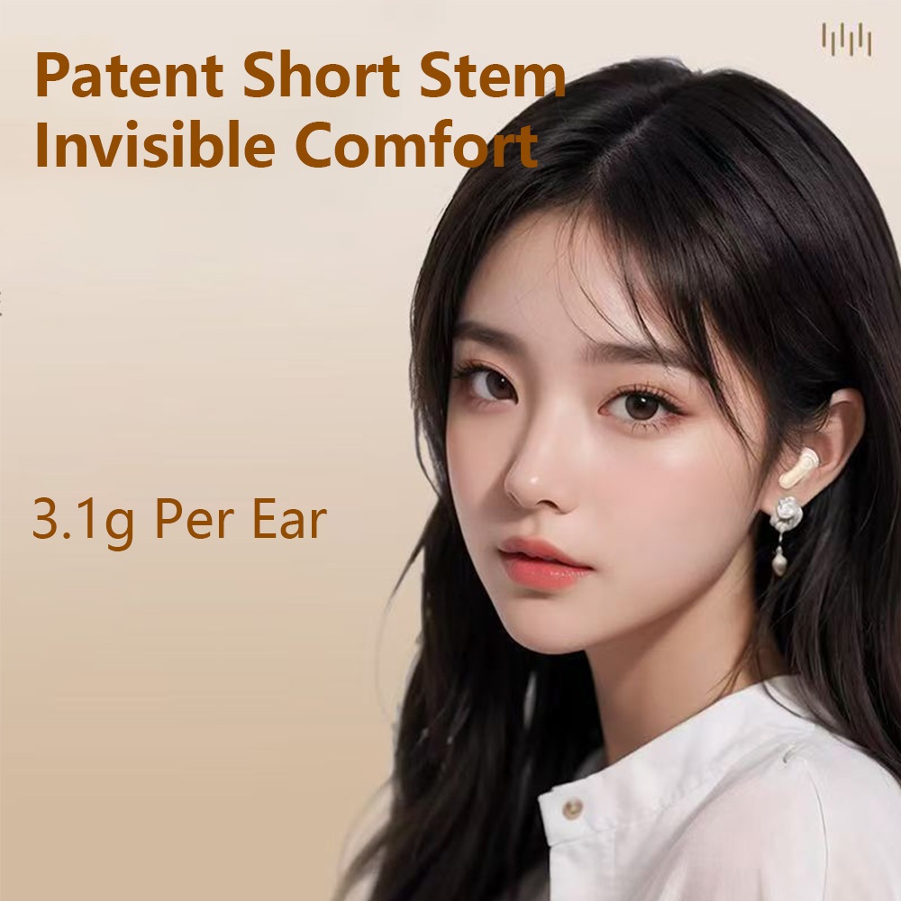 [2 Quà tặng miễn phí] KY5 Mini Tai nghe Bluetooth cảm ứng, âm thanh ENC, giảm ồn, dùng cho mọi điện thoại