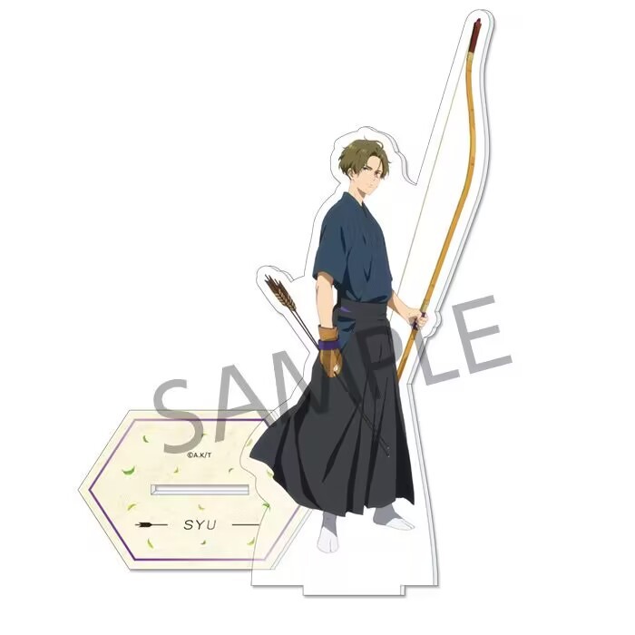 Tsurune: Kazemai Trường Trung Học Kyudo Câu Lạc Bộ Phim Acrylic Đứng Fujiwara Shu Shidare Anime Hình Merch