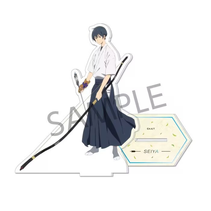 Tsurune: Kazemai Trường Trung Học Kyudo Câu Lạc Bộ Phim Acrylic Đứng Fujiwara Shu Shidare Anime Hình Merch