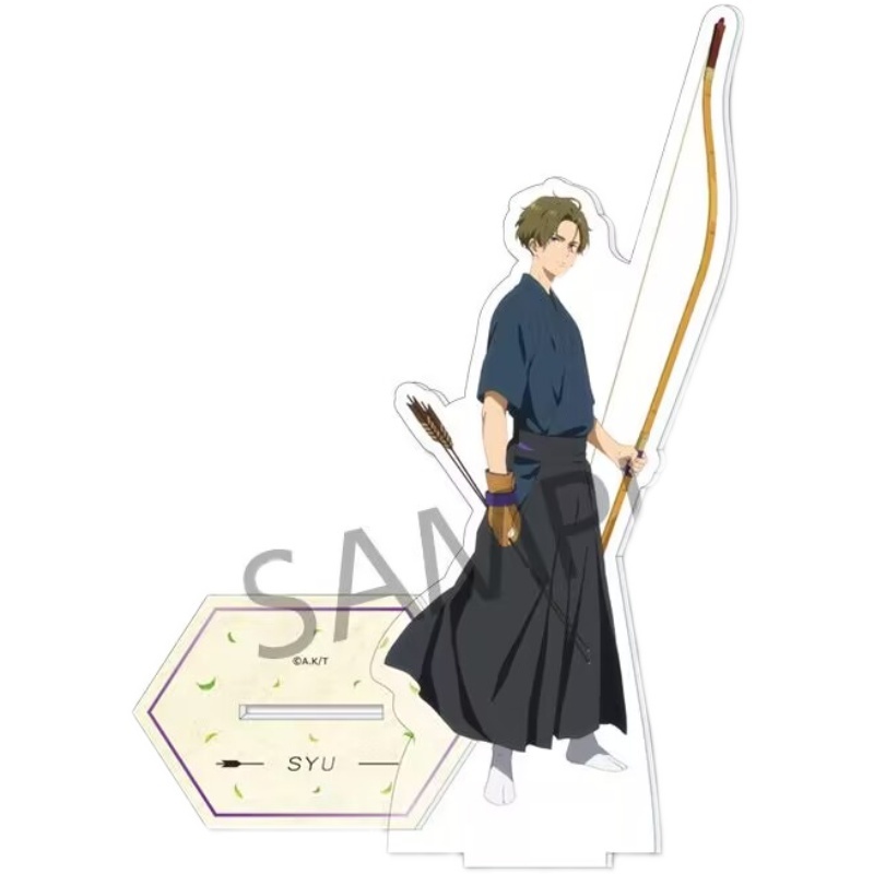 Tsurune: Kazemai Trường Trung Học Kyudo Câu Lạc Bộ Phim Acrylic Đứng Fujiwara Shu Shidare Anime Hình Merch