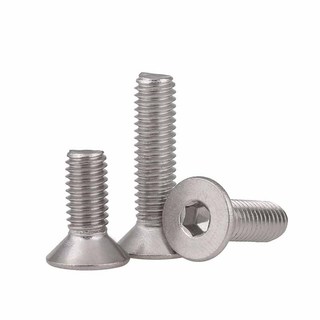 Ổ cắm lục giác lục giác Vít chìm Đầu phẳng Allen Bu lông M5 M6 M8 M10 M12 Thép không gỉ 304
