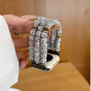 Dây đeo đàn hồi hạt bồ đề ba hàng cho Apple Watch Ultra Series Ultra / 10 / 9 / 8 / 7 / 6 / 5 / 4 / 3 / 2 / 1 / SE