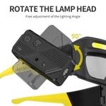 SMILING SHARK TD0243 Kính LED Đèn Pha Siêu Sáng COB Cảm Ứng Đèn Làm Việc 5Mode Type-c Sạc Đầu Đèn Chống Thấm Nước Ngoài Trời Làm Việc Cắm Trại — ảnh 8
