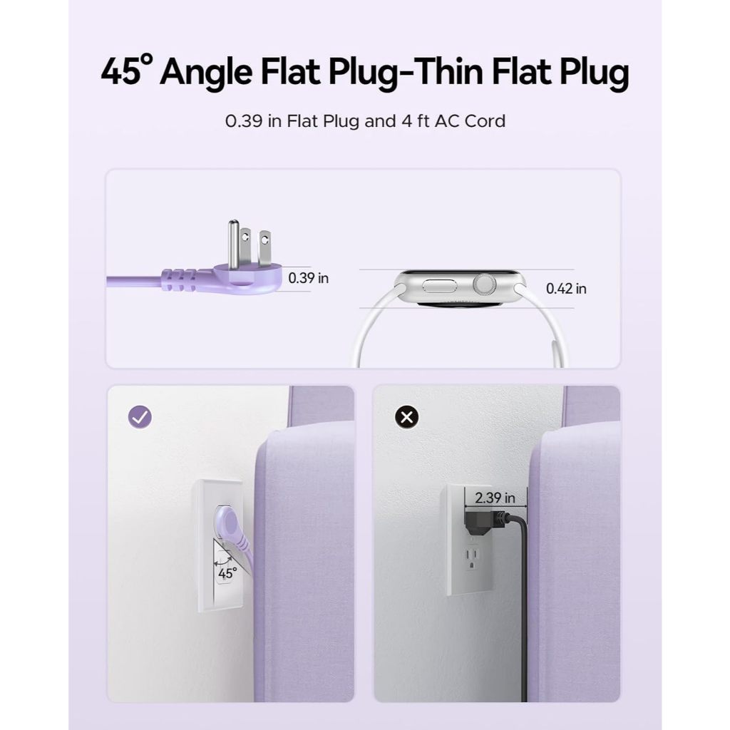ORICO US Plug - Dải nguồn du lịch 4 ổ cắm AC 3 cổng USB có cáp bọc cho bộ mở rộng ổ cắm Crusie Ship (AP3-4A)