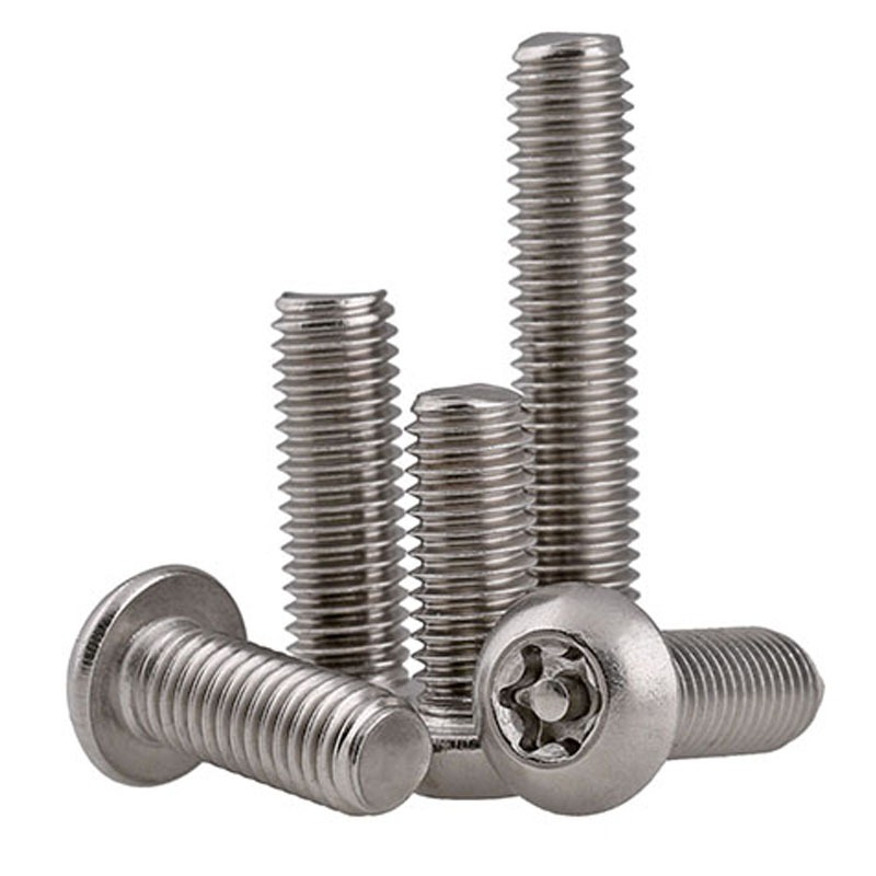 Đầu nút Torx sáu thùy bằng thép không gỉ có chốt Tamper Proof Chống trộm Vít an ninh Bu lông M2 M2.5 M3 M4 M5 M6 M8 M10