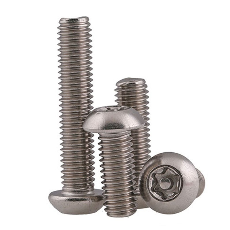 Đầu nút Torx sáu thùy bằng thép không gỉ có chốt Tamper Proof Chống trộm Vít an ninh Bu lông M2 M2.5 M3 M4 M5 M6 M8 M10