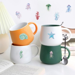 Bộ 50 Sinh Vật Biển Nhiệt Đới Graffiti Dán DIY Hành Lý Xe Đạp Điện Thoại Máy Tính PET Miếng Dán