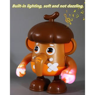 Búp bê điện nhảy múa khoai tây chiên kiểu Pháp robot chiếu sáng âm nhạc đồ chơi giáo dục Quà tặng ngày trẻ em