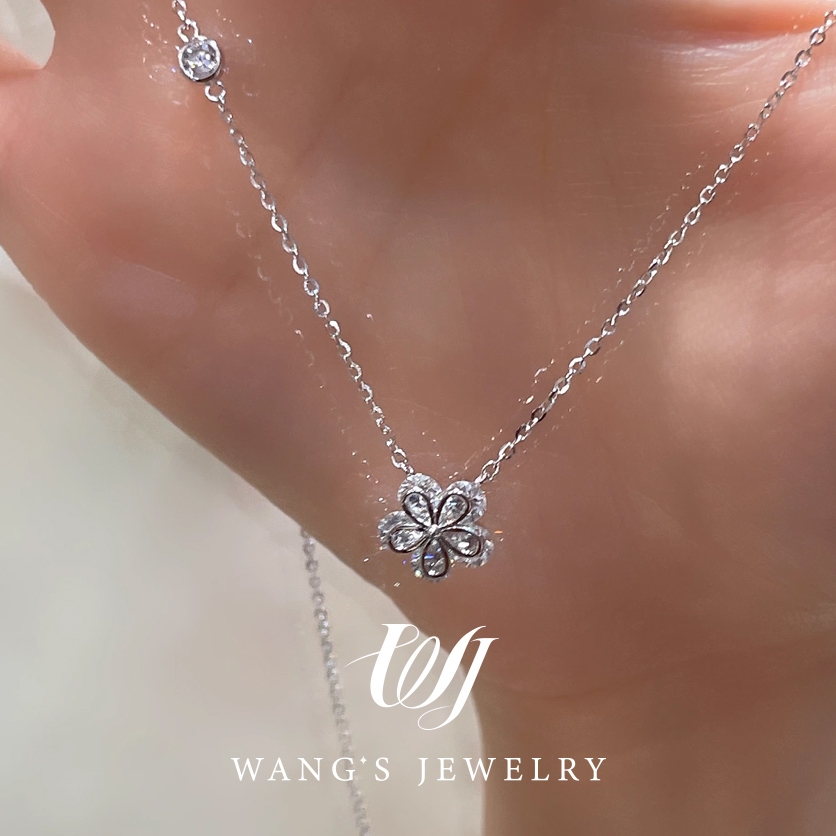 Vòng cổ hoa WJ 2025 vụ nổ mới nhẹ sang trọng niche vòng cổ tại công chúa lớn bé gái dây chuyền xương đòn phụ kiện gió lạnh