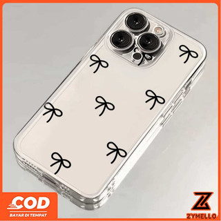Ốp lưng cho OPPO A6X A6 A6 PRO A5i A3 A5X A5 5G A3X A5 PRO A3 PRO A17 Vỏ điện thoại TPU chống sốc nơ đen đơn giản